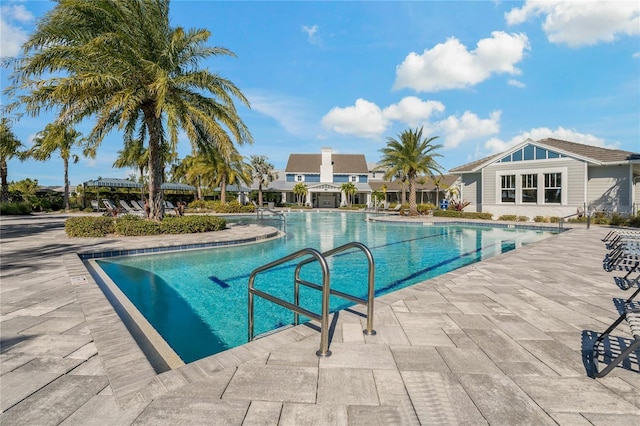 13584 Old Creek Ct, Parrish, FL 34219 - community pool featuring a patio area
