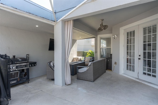 view of patio / terrace with french doors