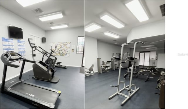 7833 Carriage Pointe Dr, Gibsonton, FL 33534 - gym with baseboards
