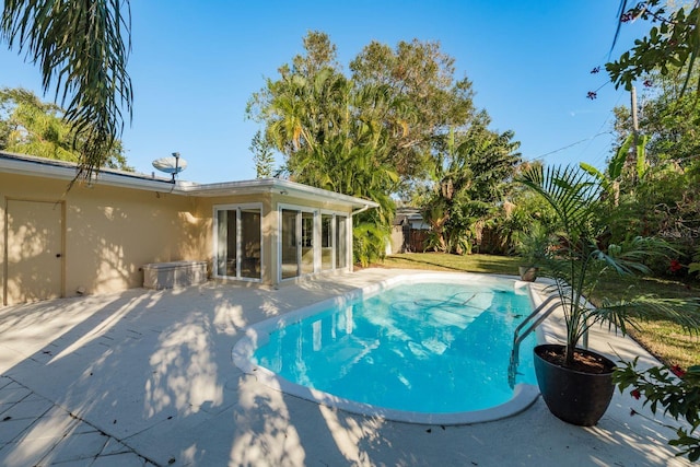 view of pool with a patio area