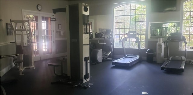 view of workout area