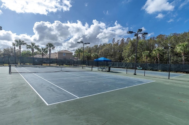 view of tennis court