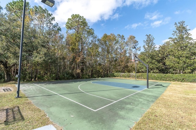 view of sport court