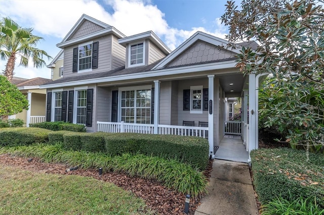 view of front of house with a porch