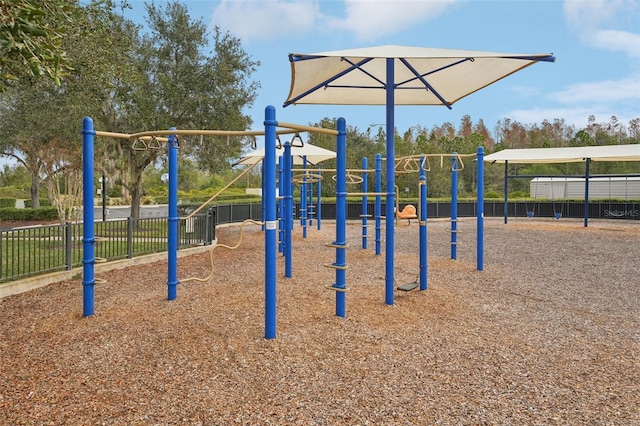 view of jungle gym