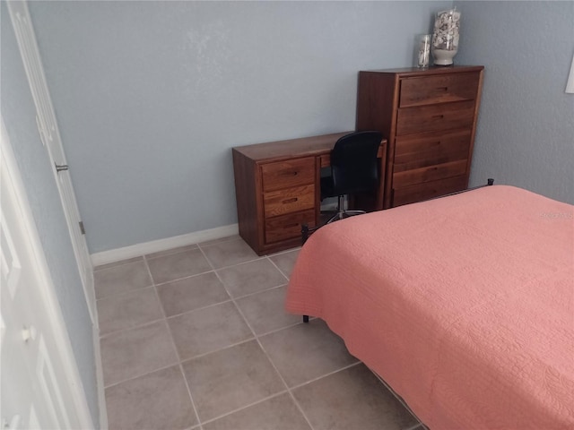 view of tiled bedroom