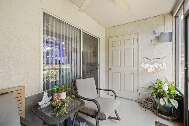 sunroom / solarium with plenty of natural light