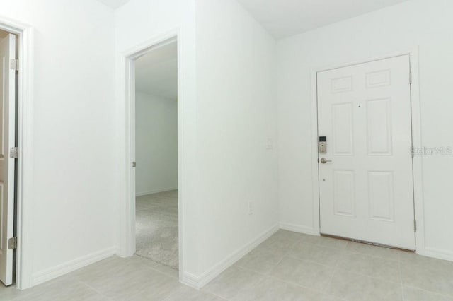 view of tiled foyer