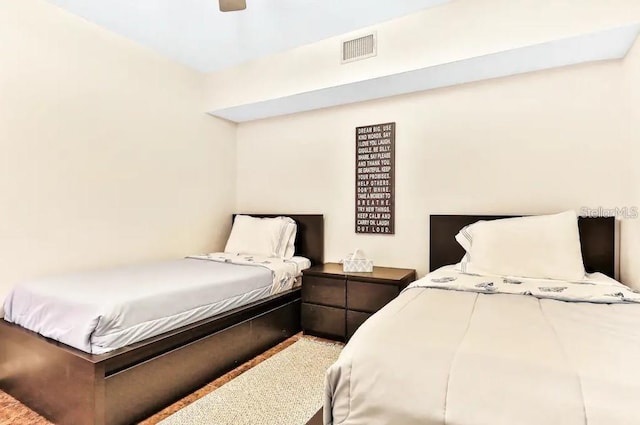 19811 Gulf Blvd Unit 102, Indian Shores, FL 33785 - carpeted bedroom with ceiling fan