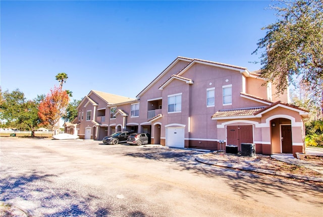 view of front of home featuring central AC