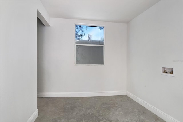 empty room featuring concrete floors