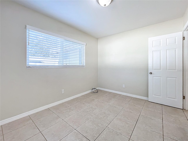 view of tiled empty room