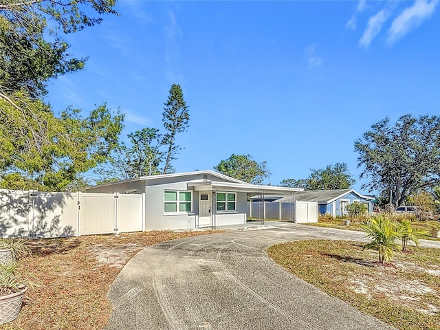 manufactured / mobile home with a carport