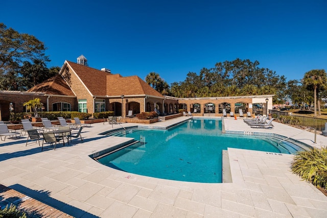 view of pool with a patio