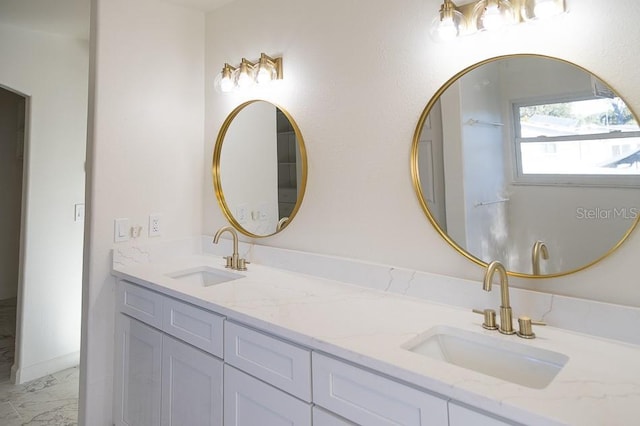 bathroom with vanity