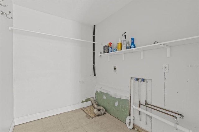 laundry room with hookup for an electric dryer