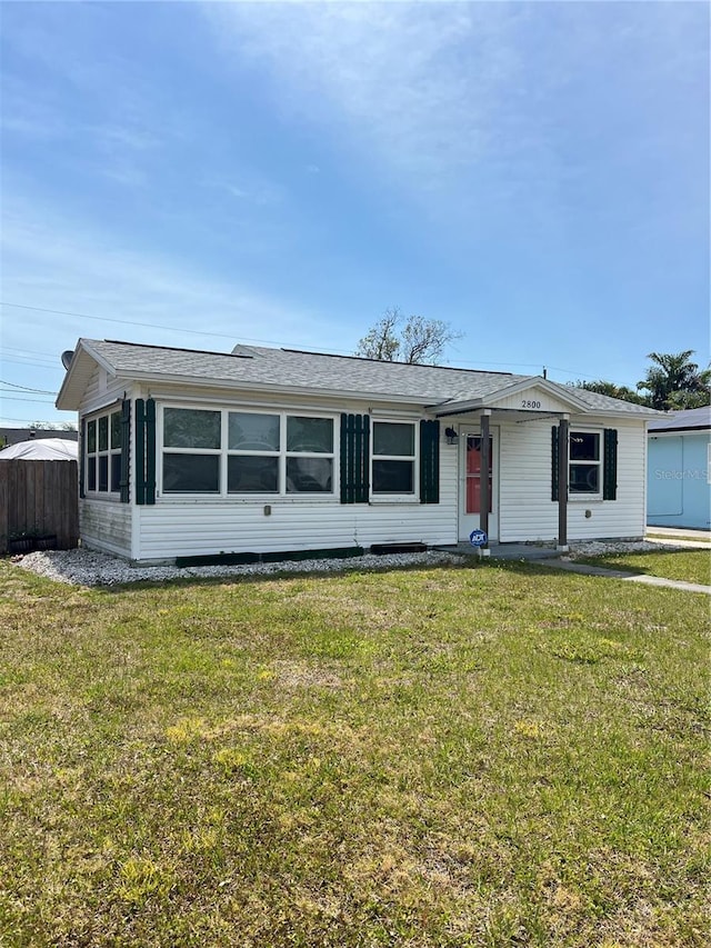 2800 47th St S, Gulfport, FL 33711 - ranch-style home with a shingled roof