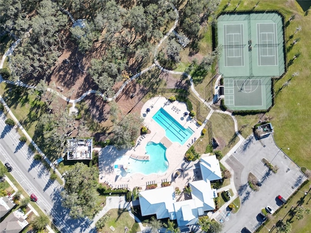 birds eye view of property