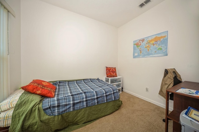 bedroom featuring carpet floors