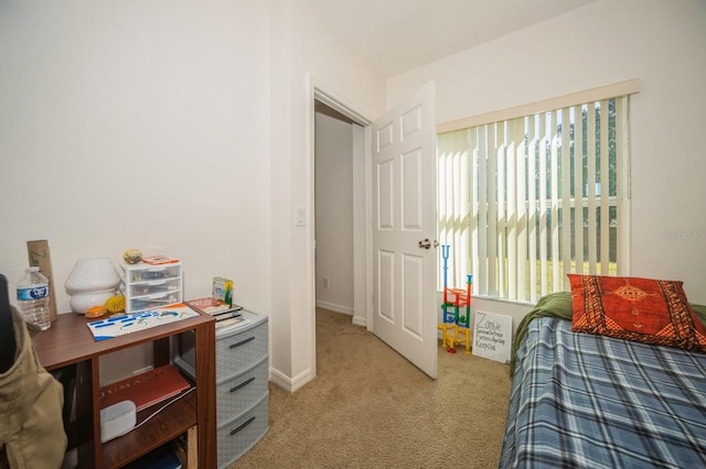 bedroom with carpet flooring