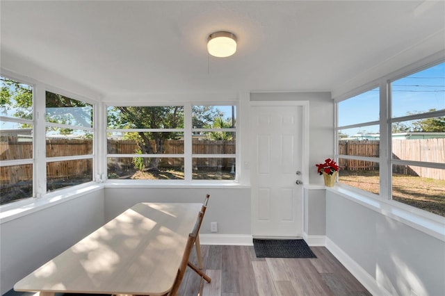 view of sunroom / solarium