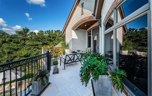 view of balcony