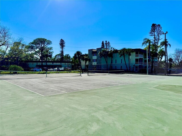 view of tennis court