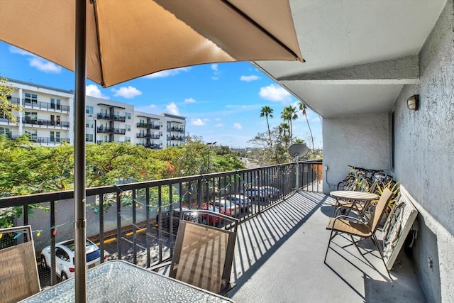 view of balcony