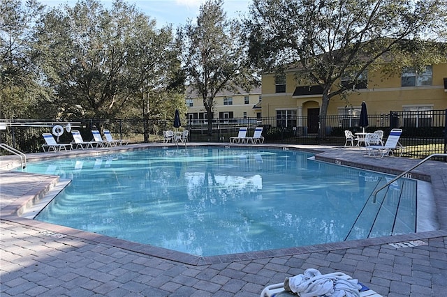 view of pool with a patio area