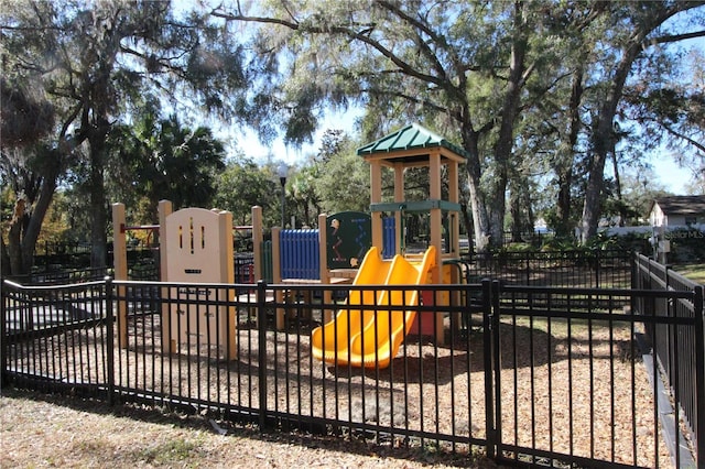 view of jungle gym