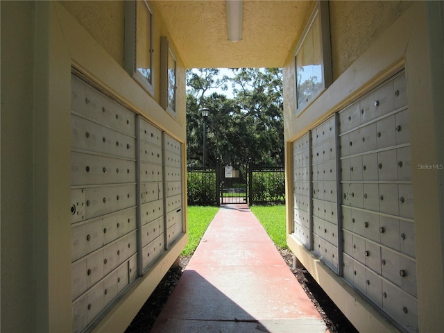 view of property's community with a mail area