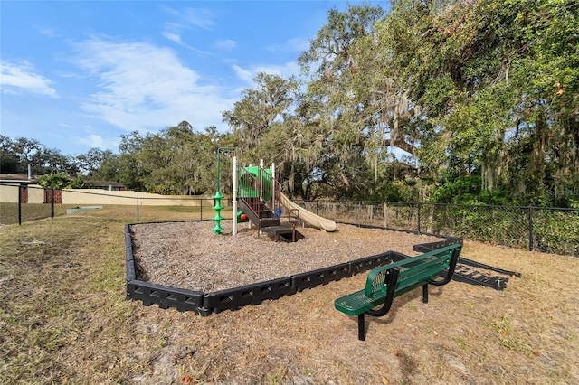 view of jungle gym