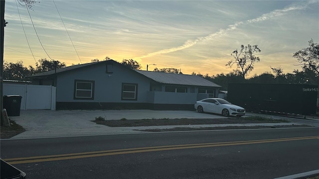 view of ranch-style house