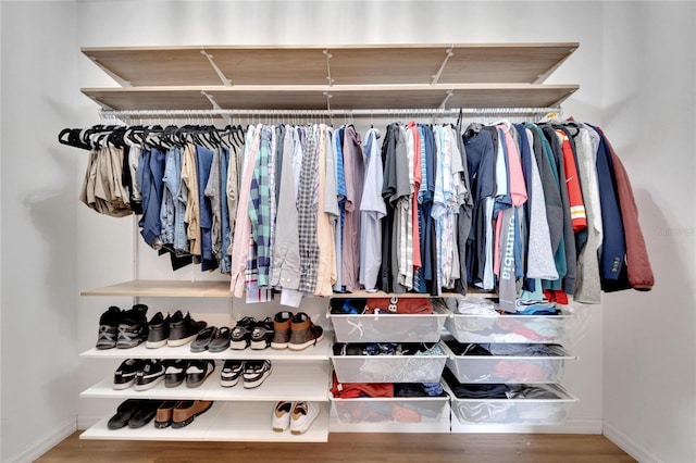 view of closet