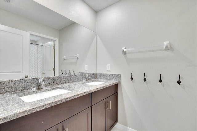 bathroom featuring vanity