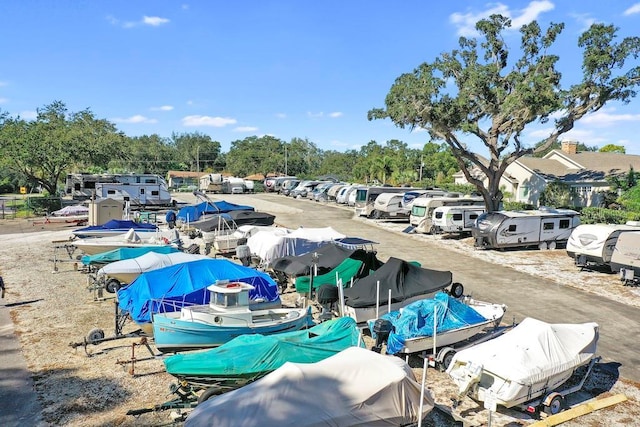 view of parking / parking lot