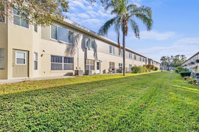 exterior space featuring central AC unit