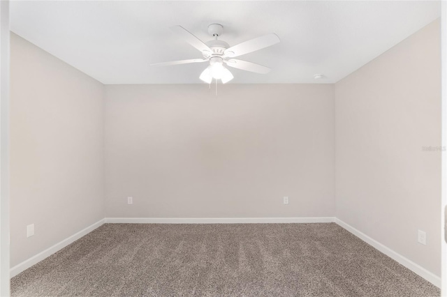 5421 N Nakoma Dr, Beverly Hills, FL 34465 - carpeted empty room with ceiling fan and baseboards