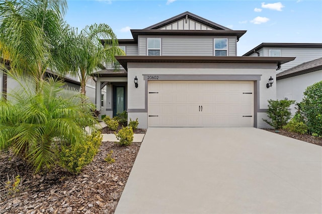 view of front of house featuring a garage