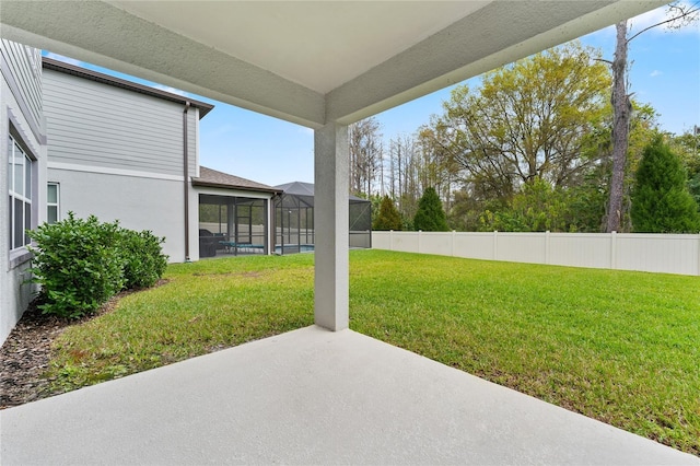 exterior space with a lanai