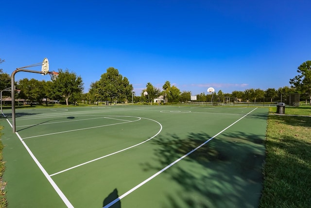 view of sport court