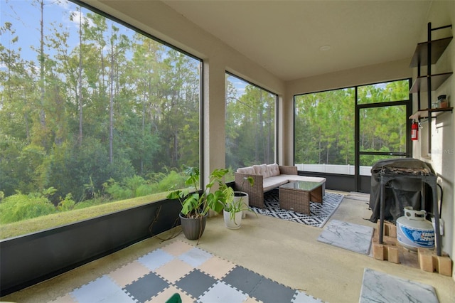 view of sunroom / solarium