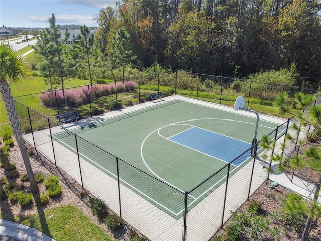 view of sport court