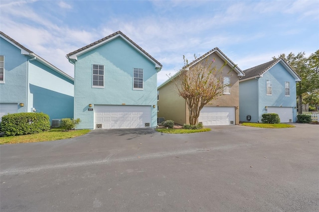 front of property featuring a garage