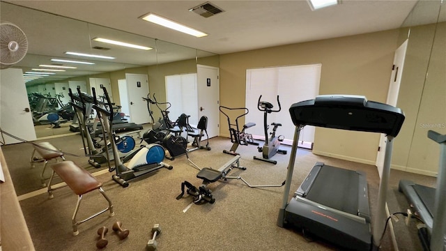 view of exercise room