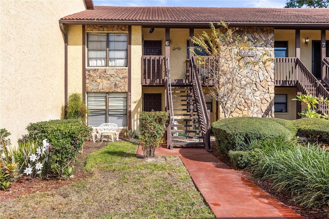 7725 Forest Trl Unit 2, Port Richey, FL 34668 - view of property with stairs