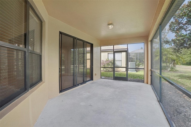 view of sunroom