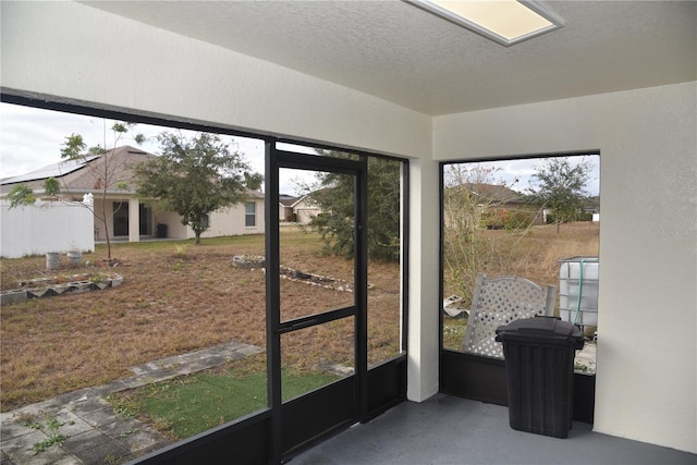 view of sunroom