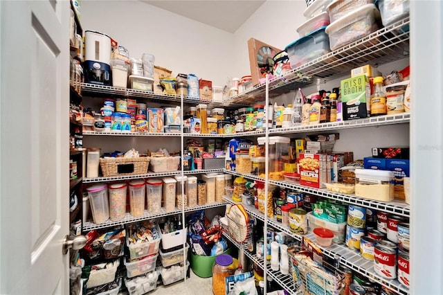 view of pantry