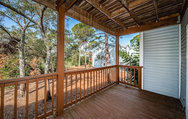 view of wooden terrace